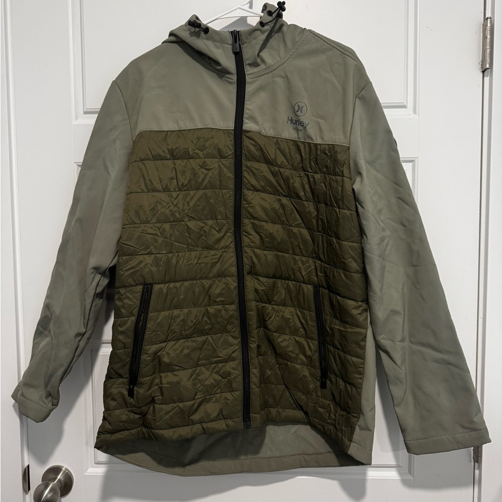 Hurley Softshell Quilted Puffer Jacket - image 1